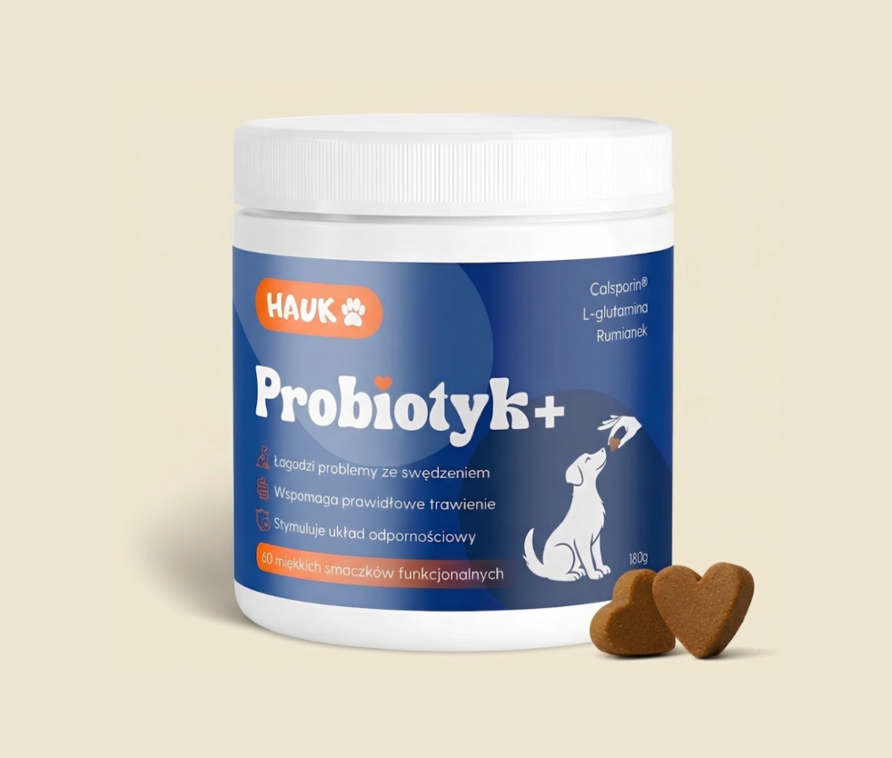 Probiotyk+ wsparcie na jelita i drapanie